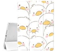 CozyNestCY Kawaii Duck Pattern Case for 10.9 Inch Ipad 10Th Cute Cartoon Girly Cover for Ipad Auto Sleep/Wake Anti-Slip Shockproof Soft Silicone TPU Back Case Unique Shell &Pencil Holder(Girl Women)