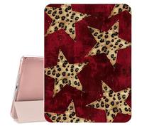 CozyNestCY Leopard Print Patriotic Stars for iPad (A16) 11th Generation Case 11 Inch 2025 / 10th Generation Case 10.9 Inch 2022,Auto Sleep/Wake TPU Back Case with Pencil Holder