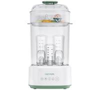 COZYPEPE Electric Steam Baby Bottle Sterilizer and Dryer Compact Countertop | 8-Min Steam ,99.99% Sterilization,24H Sterile Storage,5-in-1,3 Modular Modes,Fits 5 Bottles & Pump Parts,for Home & Travel