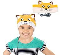CozyPhones Kids Headphones, Headband Earphones for Children Baby & Toddlers 1-3, Stretchy & Comfy Travel Accessories - Fox
