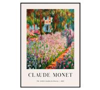 CozyPrints Claude Monet The Artist's Garden in Giverny 1900 Art Print | A2 (42×59cm) | Impressionist Exhibition Poster | Unframed | Home Decor Gift