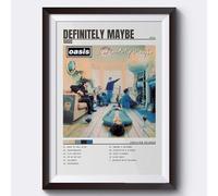 CozyPrints OASIS Definitely Maybe Album Poster, Minimalist Music Poster (A1-59.4 x 84.1cm)