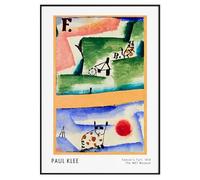 CozyPrints Paul Klee 'Tomcat's Turf' Museum Art Print Poster, Famous Paintings, Modern Art Home Decor, (Print Only) (A5-14.8 x 21.0cm)