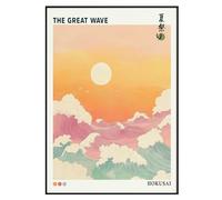 CozyPrints The Great Wave Japanese Art Print, Modern Hokusai Poster Unframed (B2-50 x 70 cm)