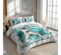 CozyRest Cricket Player Bedding Double Duvet Covers with Pillowcase, All-Season Quilt Cover Ultra Soft Comfy Bedding for Child Hypoallergenic Duvet Covers Set Teenager Couple