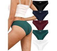 Cozyroam Seamless Knickers For Women Low Rise No Vpl Knickers For Women Stretchy Breathable Bikini Ladies Briefs Soft Invisibles Seamless Underwear Hipster Panties Womens Underwear Multipack 5 Pack
