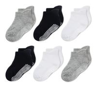CozyWay Baby Non Slip Socks Toddler Socks With Grips Ankle for Infants Kids Little Girls Boys 12-36 Months