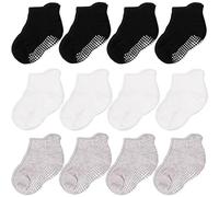 CozyWay Baby Non Slip Socks Toddler Socks With Grips Ankle for Infants Kids Little Girls Boys 6-12 Months