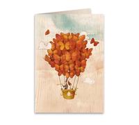Cozywood Wooden Greeting Card Together in the Sky with Envelope 11 x 16 cm