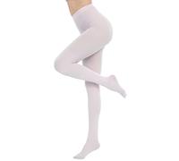 CozyWow 80D Semi Opaque Tights for Women Soft & Elastic Women's Stockings High Waist Pantyhose & Coloured Tights White 2xl-3xl