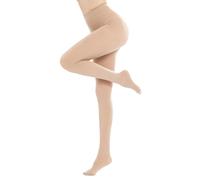 CozyWow 80D Semi Opaque Tights for Women Soft & Elastic Women's Stockings High Waist Pantyhose & Coloured Tights Beige-S