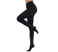 CozyWow 80D Semi Opaque Tights for Women Soft & Elastic Women's Stockings High Waist Pantyhose & Coloured Tights Black L-XL