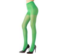 CozyWow Sheer Tights for Women 40 Denier Durable Silky Stockings Control Top Womens Pantyhose with Reinforced Toe Green-L
