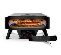 Cozze® 17" Rotate Gas Pizza Oven Black Edition - Rotating Cordierite Stone Ø43cm, 8kW, Door Included, 30mbar