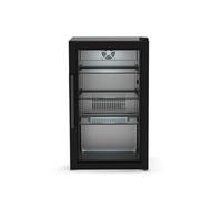 Cozze® Elements Outdoor Refrigerator 63L - Drinks Display Cabinet with Tempered Glass Door, LED Light, Digital Display, 3 Glass Shelves - Compressor Cooling 3-10°C, IP44 Plug