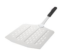 cozze 90377 Lightweight Pizza Spatula with Holes, Stainless Steel Plastic Polypropylene, Black