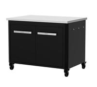 Cozze® Low Outdoor Kitchen Station 90 with Stainless Steel Worktop