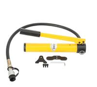 CP-180 Manual Hydraulic Pump Hand Operated Pump Using with Multiple Hydraulic Tools for Bridges Building Machinery Industries, 70Mpa, 350cc Reservoir Capacity, w/ 1m /3.3ft High-Pressure Hose
