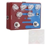 CP - 68 Distortion Delay Guitar Effect Pedal, Digital Guitar Pedal with 3 Modes, Aluminum Alloy Body, Natural/Tight/Classic Mode, 600ms Maximum Delay Time, DC9V Power Supply for El