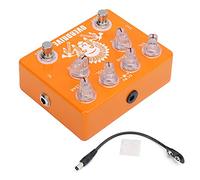 CP 70 Guitar Pedal, Dual Overspeed Distortion Effect Pedal, True Bypass with Vol Drive Knobs, iency Musical Instrument Access for Electric Guitar Players