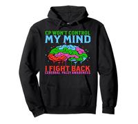 CP Brain Cerebral Palsy Awareness for CP Warriors Boys Girls Pullover Hoodie