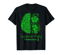 CP Brain Damage Cute Flowers Cerebral Palsy Awareness T-Shirt