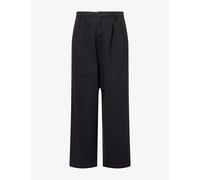 Cp Company Mens Cp Company Boxy Pleats Cotton Trousers Black 36