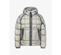 Cp Company Mens Cp Company Grid-Pattern Shell Puffer Jacket Flint Grey XL
