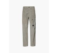 Cp Company Mens Grape Leaf Corduroy-texture Drawstring-waistband Straight-leg Regular-fit Stretch-cotton Trousers 36