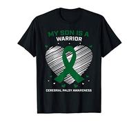 CP Mom Dad Green Ribbon Son Warrior Cerebral Palsy Awareness T-Shirt