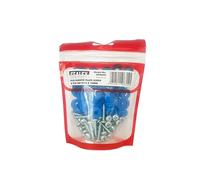 *CP* Sealey Numberplate Screw & Flip Cap 4.2 x 19mm Blue Pack of 50 NPBU50