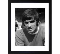 CP1088 George Best framed black and white photograph