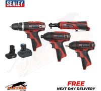 CP1200COMBO Sealey 12v Cordless Power Tool Combo Kit Battery Bag Drill Impact