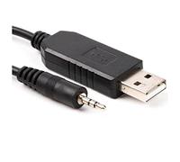 CP2102 USB To RS232 Gold Plated 3Poles 2.5mm 3. Plug Audio Jack Adpater Converter Cable 6ft(Silver Color 2.5mm)