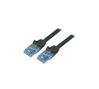 CP3023U Patch cord U/UTP 6a Line CCA PVC Black 500mm 26AWG LOGILINK
