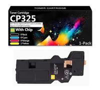 CP325 High Capacity Toner Cartridge Compatible CT203486 CT203487 CT203489 CT203488 for Xerox ApeosPrint C325 C325dw Apeos C325df C325dw Printer, Smooth Printing,Yellow