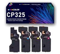 CP325 Toner Cartridges Compatible for Xerox ApeosPrint C325 C325dw C325df C325Z Printers, with Chip, High Yield 5000 Pages, Clear Printing Print Clearly,4Color-1PACK