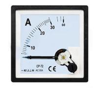 CP72 Analog AC Ammeter with Pointer Panel Meter, Clear Printed Scale, and Flame Retardant ABS Case for Current Measurement Applications (AC 30A)