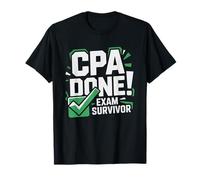 CPA Exam Done Badge Graphic New Accountant Achievement T-Shirt