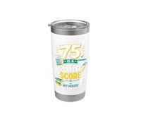 CPA Exam Seventy Five Score Stainless Steel Insulated Tumbler