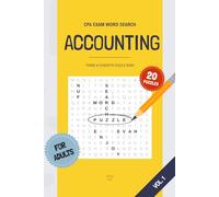CPA Exam Word Search: Accounting - Terms & Concepts Puzzle Book with 20 Challenging Word Searches (CPA Exam Word Search Puzzles)