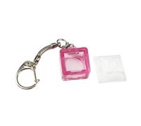 CPAOWEHF Translucent Keychain Pendant for Testing Mechanical Keyboard Switches Stress Relief Tool with Keycap 1Set 20x20x12mm