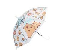 CPAOWEHF Windproof Travel Umbrella Auto Compact Capybaras Print Design Automatic Open Close Clear Rain Protections Kids Clear Umbrella