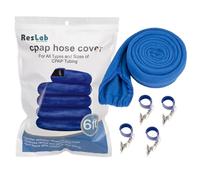 CPAP Hose Cover 6ft - Soft Fleece Tubing Sleeve Cushion for CPAP Mask Hose | Universal CPAP Accessory | Reduces Rainout & Cold Air | Comfortable Sleep Apnea Mask Hose Cover