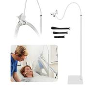 CPAP Hose Holder, Hose Support Hanger CPAP Accessories Adjustable 360° Rotation Tube Support Stand Respirator Hose Holder Bedside CPAP Tubing Management System (White)