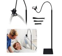 CPAP Hose Holder, Hose Support Hanger CPAP Accessories Adjustable 360° Rotation Tube Support Stand Respirator Hose Holder Bedside CPAP Tubing Management System (Black)