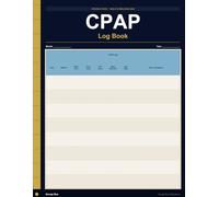 CPAP Log Book - Navy Edition: 100 Pages - Daily Sleep Apnea Therapy Tracker with AHI and Comfort Notes