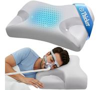 CPAP Memory Foam Pillow for Side Sleeper, Sleep Apnea Pillow for Sleeping, CPAP Nasal Pillows Suit for All CPAP Masks User, Orthopedic Neck Support Pillow Relief Neck Pain for Side Sleepers-King Size