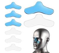 Cpap Nasal Pad 8 Pack Cpap Nose Mask Pads Silicone Safe Soft Nose Pads Nose Bridge Protector for Breathing Machine Clear Blue
