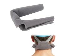 CPAP Neck Pad Compatible with CPAP Headgear Straps, Fleece Neck Pad Cushion,Comfort Headgear Strap Covers for Full Face Masks Accessories & Supplies, Reduce Headgear Pressure&Red Marks (Gray)